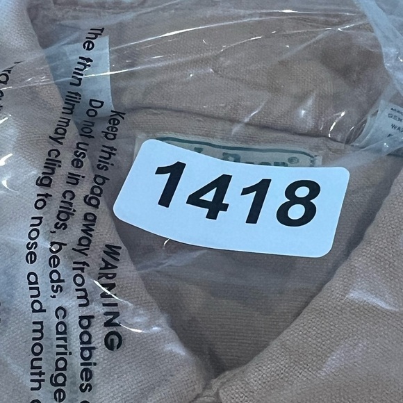 L.L. Bean Size 16 (Men’s Medium) Vintage Made in USA Chanois Cloth Workshirt VTG - Picture 13 of 13